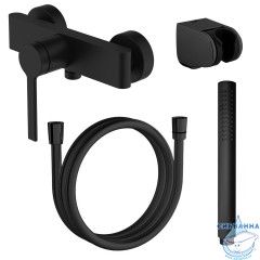 Смеситель для душа Azario Vincente AZ-VRZ338326PA (черный матовый)