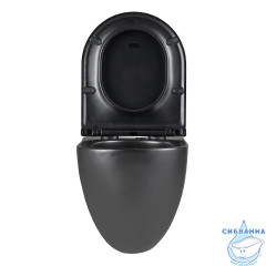 Унитаз подвесной безободковый Lemark Glazer 9612004 с сиденьем быстросъемным Soft Close (микролифт)
