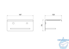 Держатель туалетной бумаги Aquatek Либра AQ4309MB