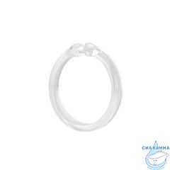 Набор колец  для шторы в ванную комнату, Transparent,  IDDIS, RID010P