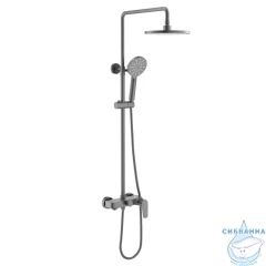 Душевая система Aquatek Бетта 220 AQ2140BGM (черный хром)