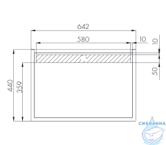 Столешница Акватон Лофт Фабрик 65 дуб эндгрейн 1A242903LTDU0