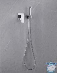 Встраиваемый смеситель с гигиеническим душем ABBER Daheim AF8225 (хром )