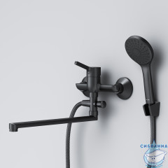 Смеситель для ванны AM.PM X-Joy F85B90122 (черный матовый)