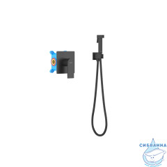 Смеситель с гигиеническим душем Aquatek Лира AQ1419MB (черный матовый)