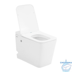Унитаз приставной импульсный Abber Rechteck AC1213P с сиденьем Soft Close (микролифт) (белый)
