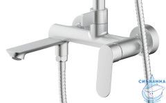 Душевая система Azario Alanti 250 1 режим AZ-K2332-1BN (сатин)