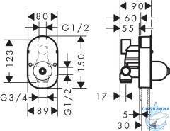 Внутренняя часть Hansgrohe 31741180