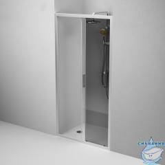 Дверь в нишу AM.PM Gem W90G-100-1-195MG 100 см профиль хром, стекло тонированное