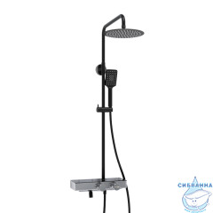 Душевая система Wasserkraft 250 1 режим A114.258.130.CB Thermo (хром/черный)