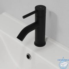 Смеситель для умывальника, черный матовый, Kaya, IDDIS, KAYBL00i01