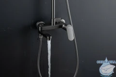 Душевая система Frap F2485-9 250 1 режим (оружейная сталь)