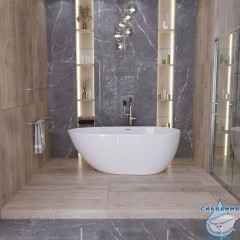 Акриловая ванна Grossman Fly GR-1102 170x80 с каркасом (белый глянцевый)