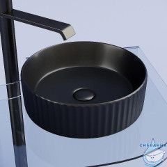  Раковина на столешницу 36 см Ceramicanova Element CN6057MB (черный матовый)