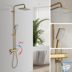 Душевая система Gappo G2491-3 280 1 режим (матовое золото)