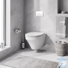 Инсталляция AM.PM с кнопкой смыва в комплекте с унитазом AM.PM Inspire FlashClean c сиденьем Soft close (микролифт) IS49001.501700