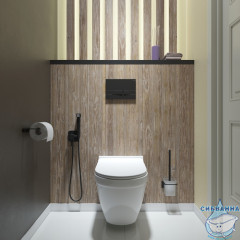 Кнопка смыва Iddis Unifix UNI06MBi77 черный матовый