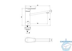 Смеситель для кухни Aquatek Ника AQ1880CR (хром)