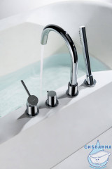 Смеситель для ванны на борт Aquatek Европа AQ1348CR (хром)