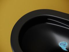 Унитаз подвесной безободковый Ceramicanova Vogue Rimless CN4008TMB с сиденьем быстросъемным Soft Close (микролифт)