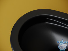 Унитаз подвесной безободковый Ceramicanova Vogue Rimless CN4008TMB с сиденьем быстросъемным Soft Close (микролифт)