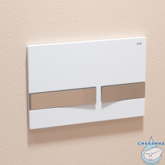 Кнопка смыва Iddis Unifix UNI06WCi77 хром/белый