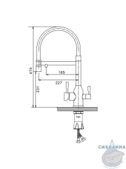 Смеситель для кухни Raglo R81.63.06 (черный)