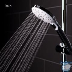 Душевой гарнитур с верхней лейкой, белый, Ray, IDDIS, RAYSW3Fi76