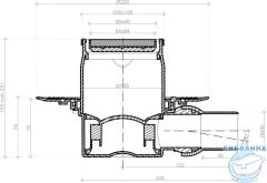 Дренажный трап для душа Pestan Confluo Standard 13000101