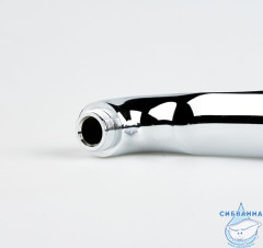 Излив для смесителя, ванна, S-образный, нержавеющая сталь, 191 мм, поворотный, хром, IDDIS, 995S19C2SM