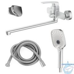 Смеситель для ванны Azario Conda  AZ-K1711B (сатин )