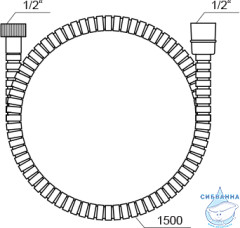 Душевой шланг 150 см Ravak 911.00, X07P006