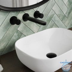 Встраиваемый смеситель для раковины Wasserkraft Fulda 5245 (черный матовый)