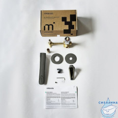 Встраиваемый смеситель для умывальника, глянцевый хром, Dale, Milardo, DALSB00M65