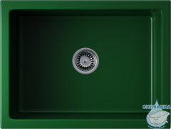 Кухонная мойка Omoikiri Mikura 61-RG royal green матовый