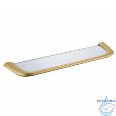 Полка стеклянная ABBER Nord AA1555G золото матовое