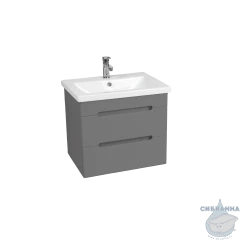 Тумба Viant Марсель 50П с раковиной Como 50 графит