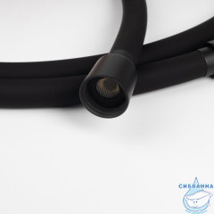 Шланг для душа, черный матовый, силиконовый, 1,5м, Optima Home, IDDIS, OPH15BLi19