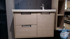 Тумба подвесная Roca Etna 80 см (2 ящика и 1 дверка) 857301445 с раковиной Roca 80 см дуб верона