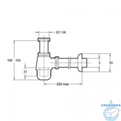 Сифон для раковины Jacob Delafon E78287-CP