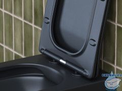 Унитаз подвесной безободковый Ceramicanova Metric Rimless CN3007MB с сиденьем быстросъемным Soft Close (микролифт)