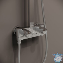 Смеситель с верхним душем с управлением Push Control, Slide, IDDIS, SLISBBTi06