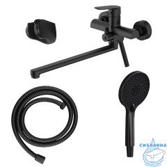 Смеситель для ванны Azario Alanti AZ-K1732B (черный матовый)