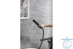 Смеситель для ванны напольный Allen Brau Infinity 265452 (черный матовый)