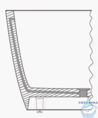 Скрытый/внутренний перелив+сифон Esse