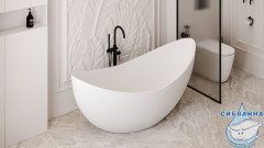 Ванна из искусственного камня ABBER Stein AS9633 180x80