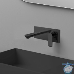Смеситель для раковины встраиваемый  Vincea Esse VBFW-1E1MB (черный матовый)