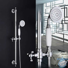 Душевой гарнитур Gappo 1 режим G8016 (хром/белый)