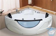 Акриловая ванна с гидромассажем Loranto CS-831N 155x155 с каркасом