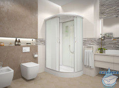 Душевая кабина Erlit ER3512PL-C3RUS 120x80 профиль хром, стекло матовое